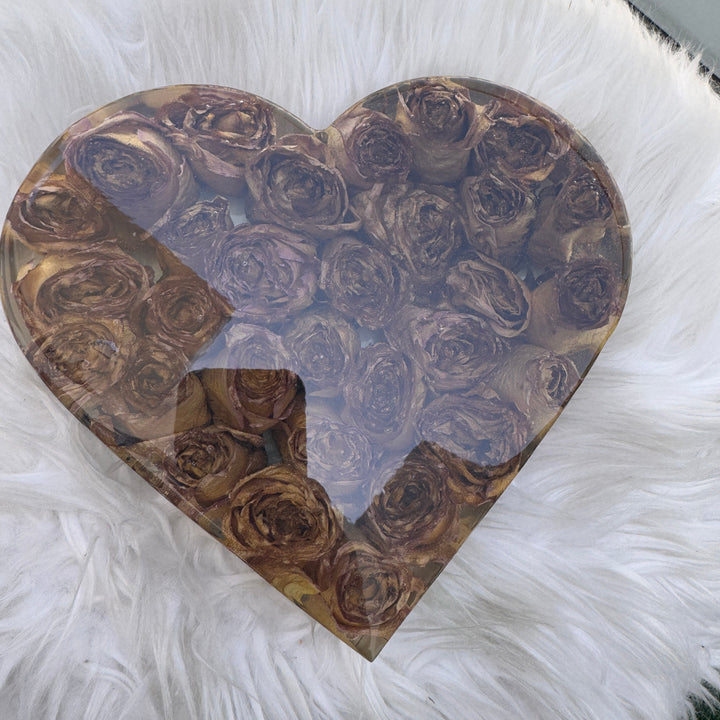 Flower Block Heart | 18cm