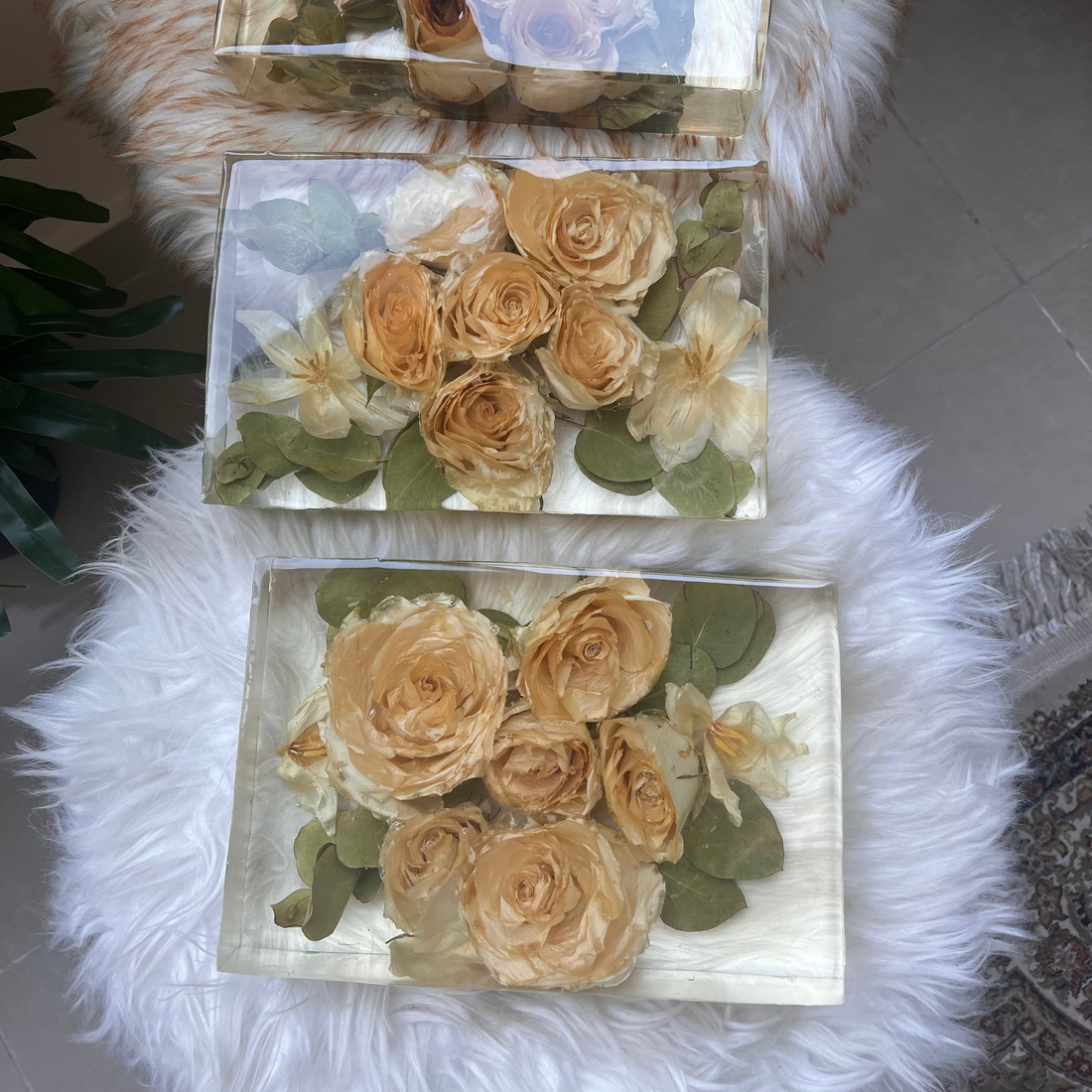 Flower Block Rectangle | 17cm by 12cm