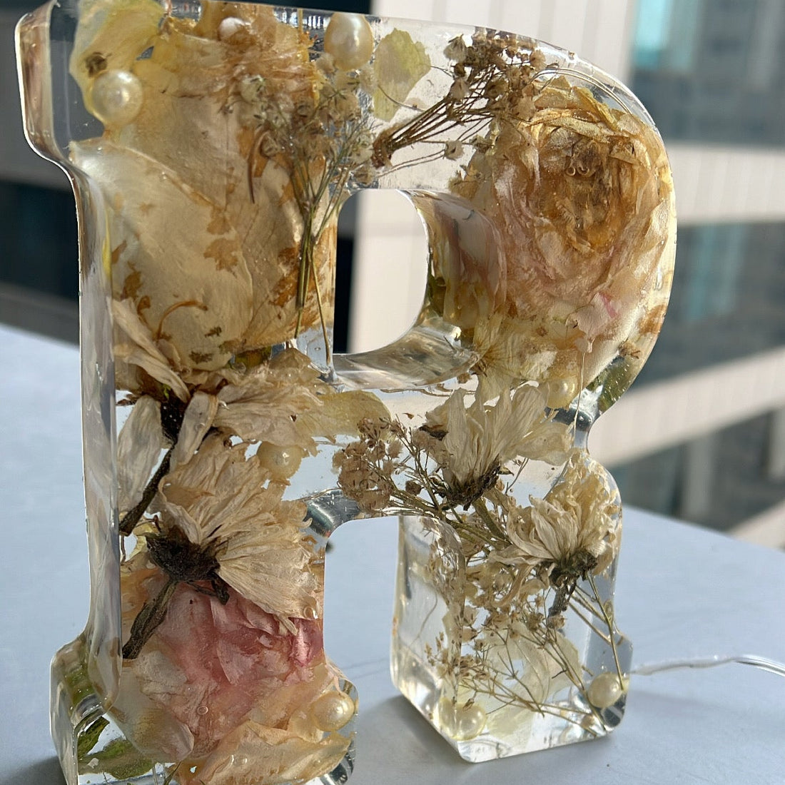 Flower alphabet blocks