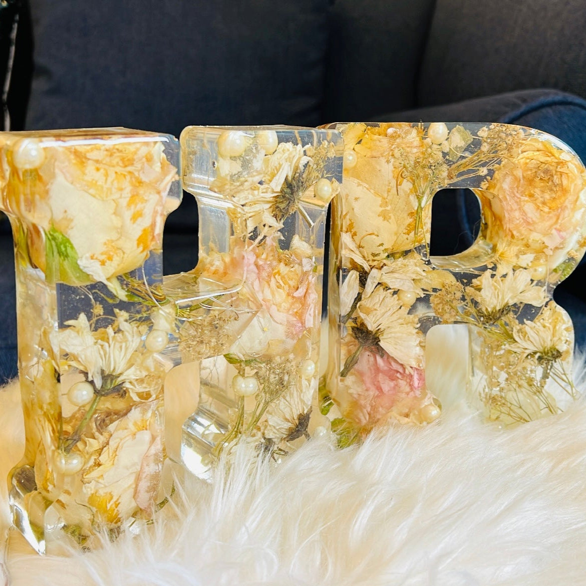 Flower alphabet blocks