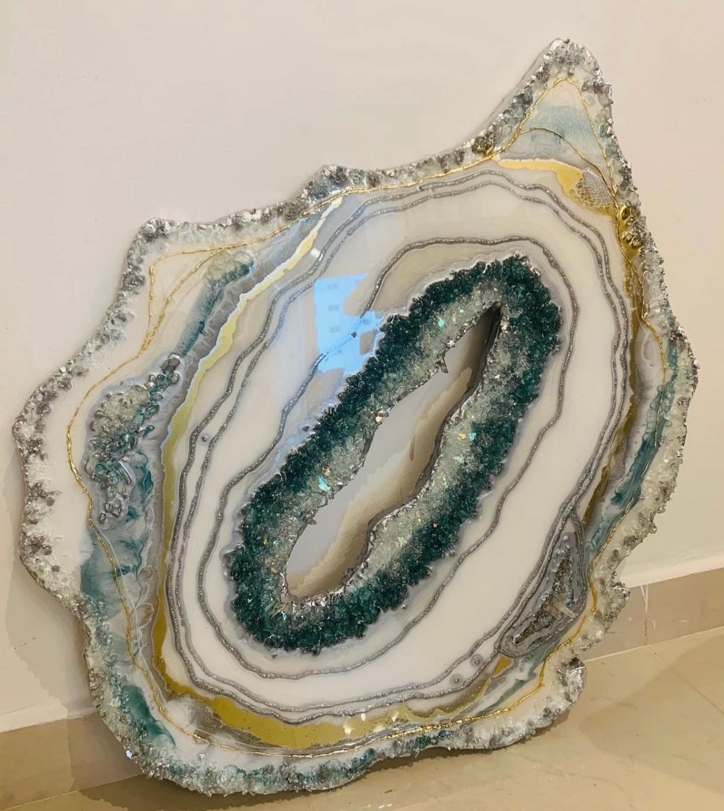 Large geode wall art
