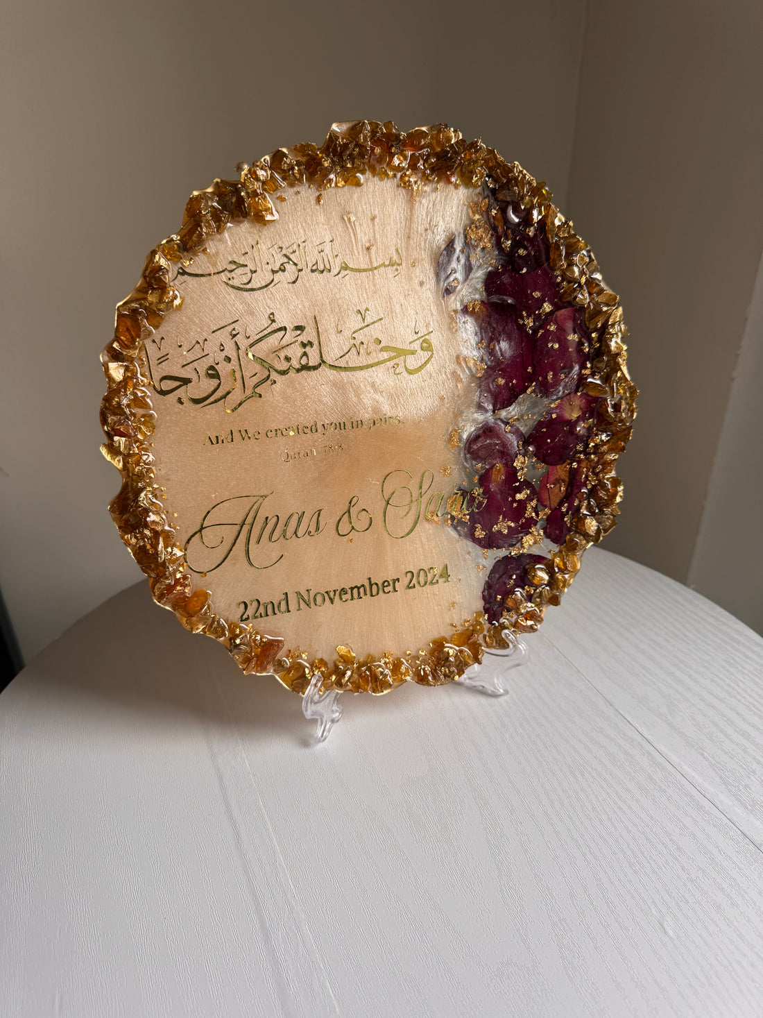 Flower Display Plaque