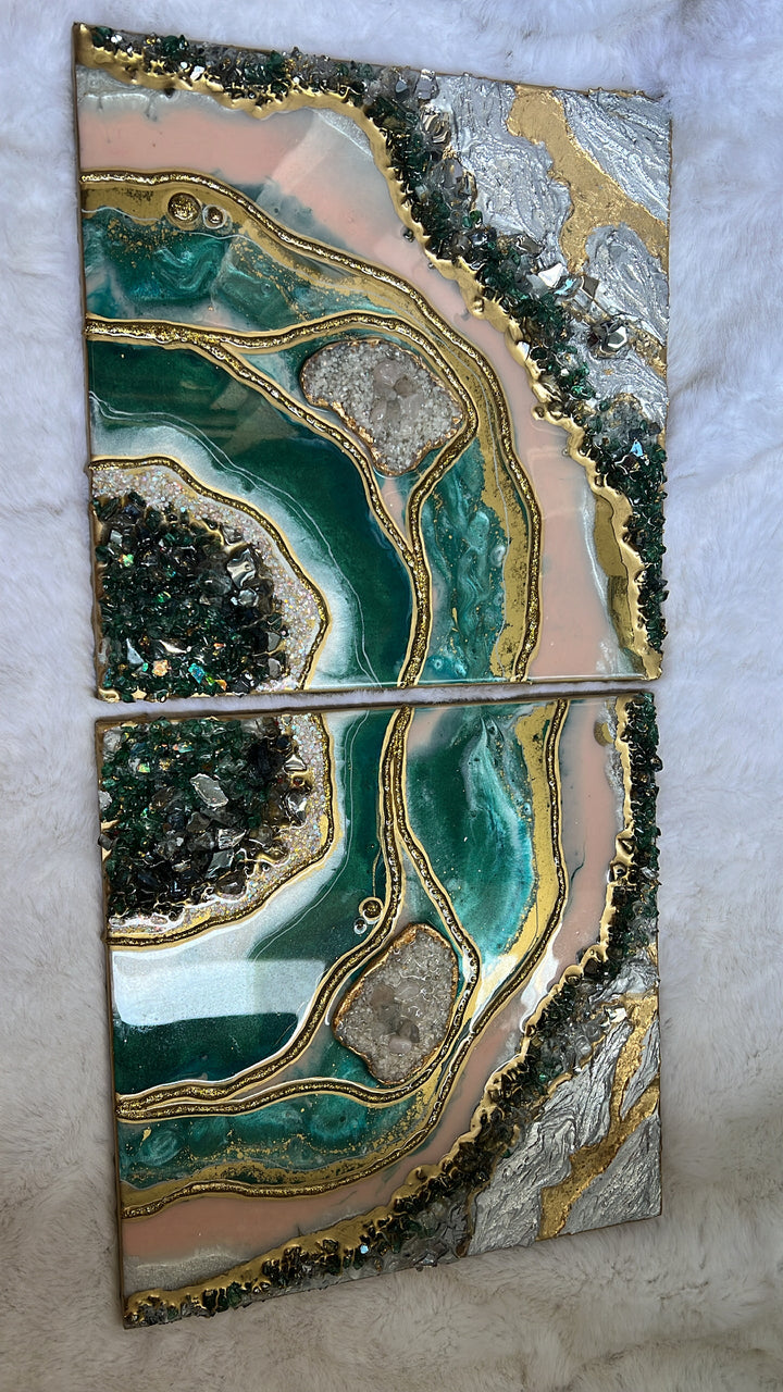 Large geode wall art